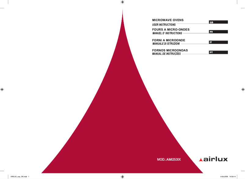 Page n°1 - Manuel utilisateur Airlux AMI253BK