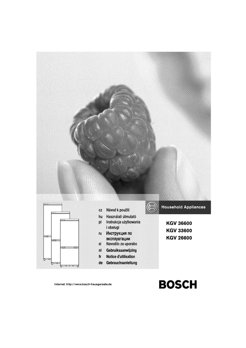 Page n°1 - Manuel utilisateur Bosch KGV33600