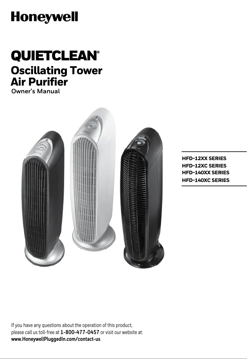 Page n°1 - Manuel utilisateur Honeywell HFD-120-Q
