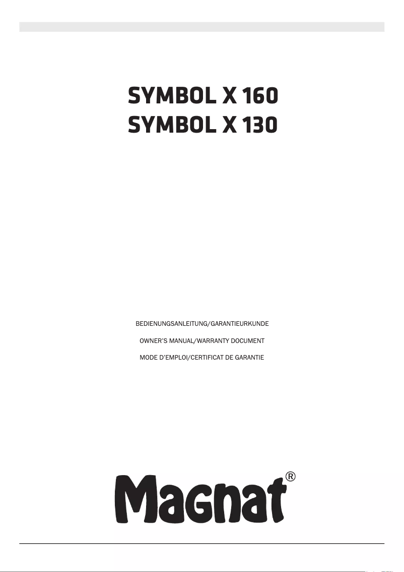 Page 1 de la notice Manuel utilisateur Magnat Symbol X 130