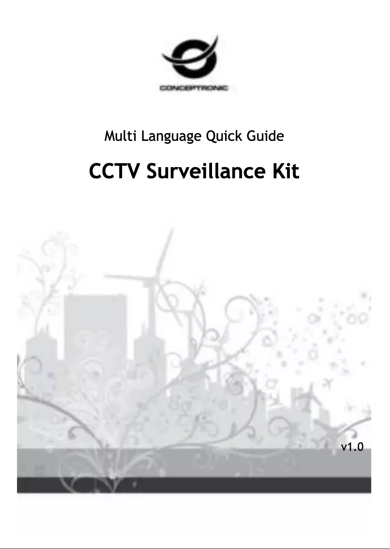 Page 1 de la notice Manuel utilisateur Conceptronic CCTV Surveillance Kit