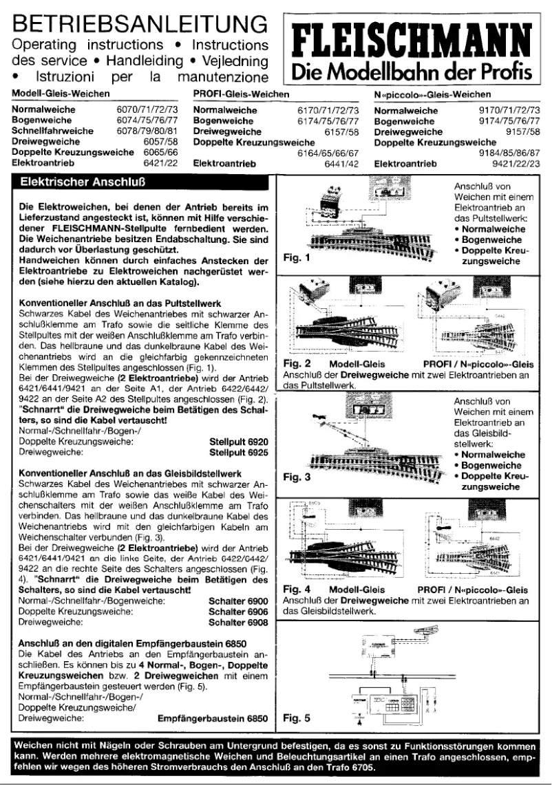 Page n°1 - Manuel utilisateur Fleischmann 9184