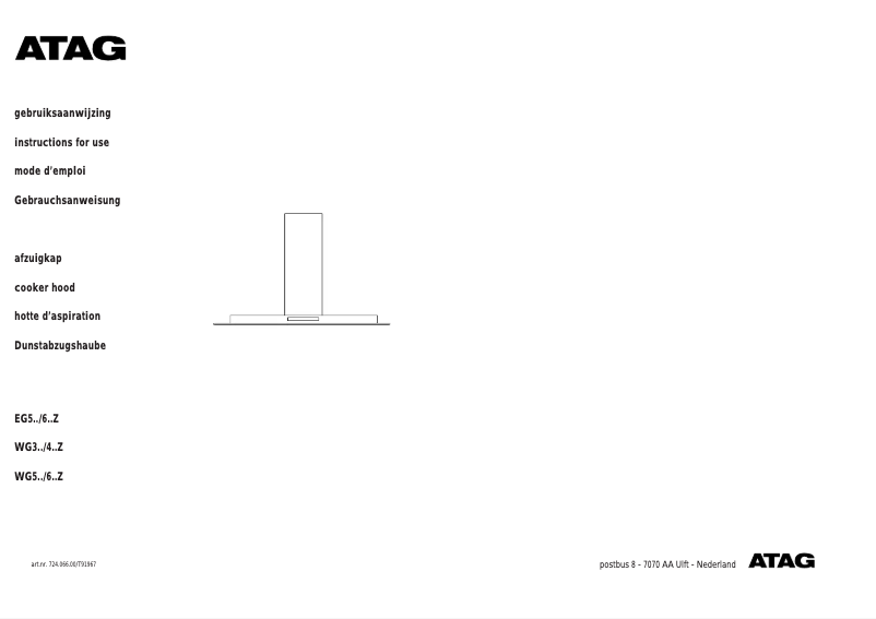 Image de la première page du manuel de l'appareil EG511Z