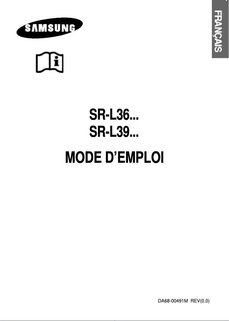 Page 1 de la notice Manuel utilisateur Samsung RL36SBSW