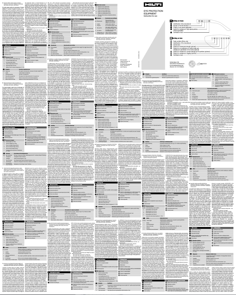 Page n°1 - Manuel utilisateur Hilti PP EY-GU R