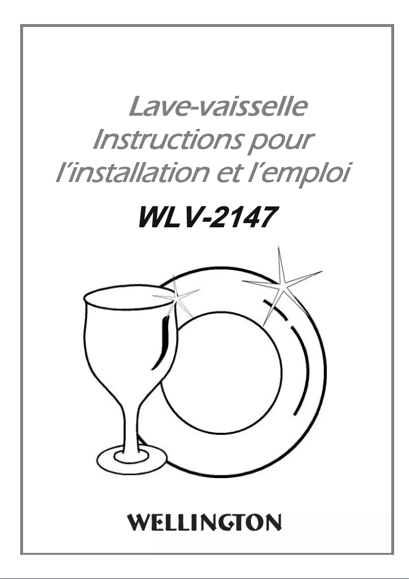 Page n°1 - Manuel utilisateur Wellington WLV-2147