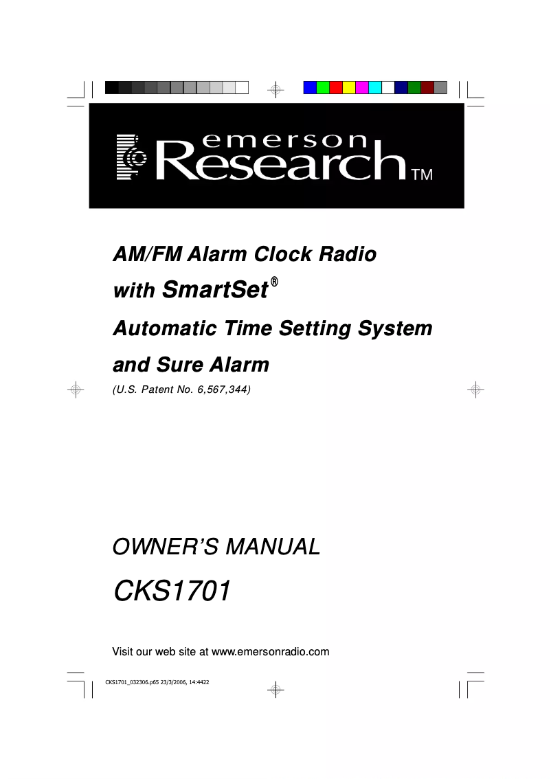 Página 1 del manual Manual de usuario Emerson CKS1701
