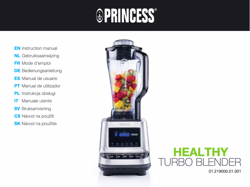 Image de la première page du manuel de l'appareil Healthy Turbo Blender 219000