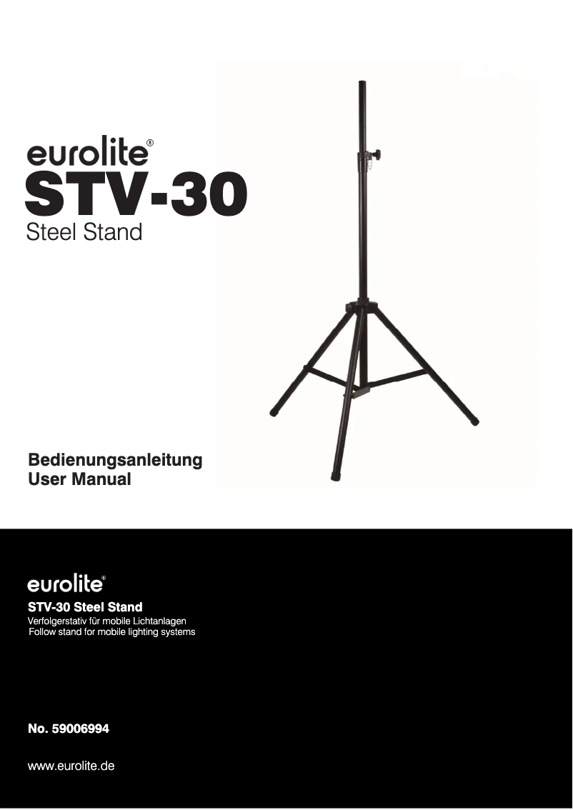 Image de la première page du manuel de l'appareil STV-30