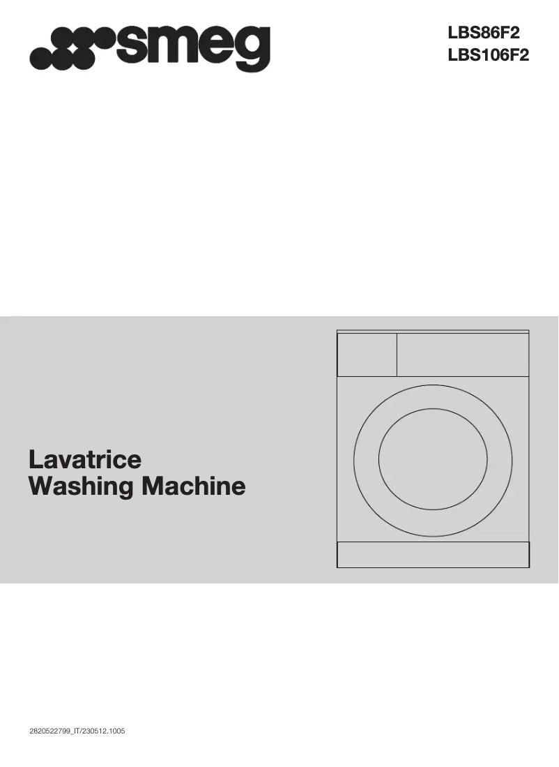 Page 1 de la notice Manuel utilisateur Smeg LBS86F2