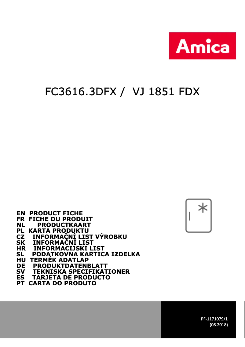 Imagen de la primera página del manual del dispositivo FC3616.3DFX