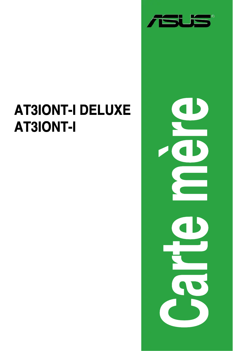 Image de la première page du manuel de l'appareil AT3IONT-I Deluxe