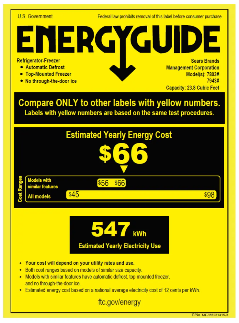 Page 1 de la notice Manuel utilisateur Kenmore 79432