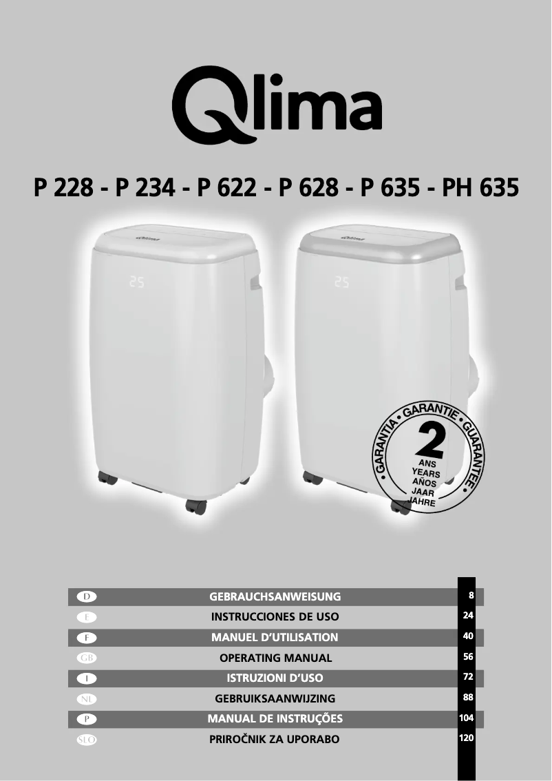 Page 1 de la notice Manuel utilisateur Qlima P228
