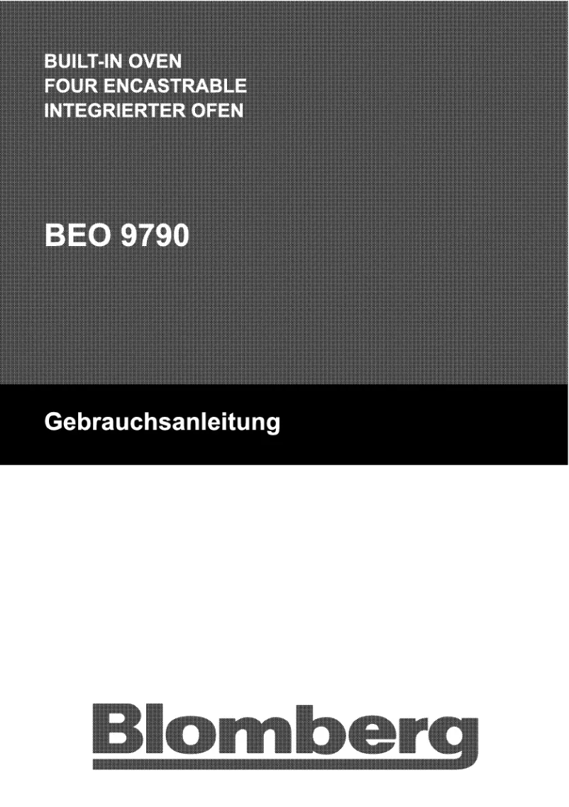 Page 1 de la notice Manuel utilisateur Blomberg BEO 9790