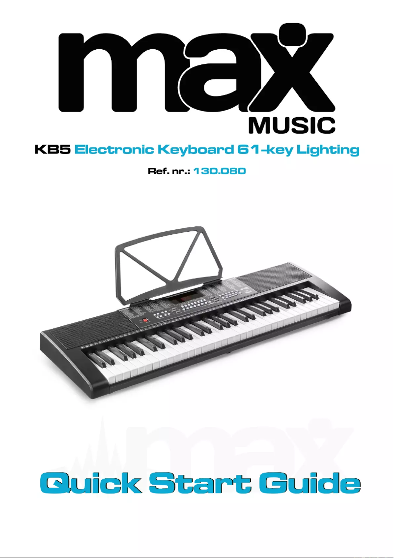 Page n°1 - Guide de démarrage rapide MAX KB5