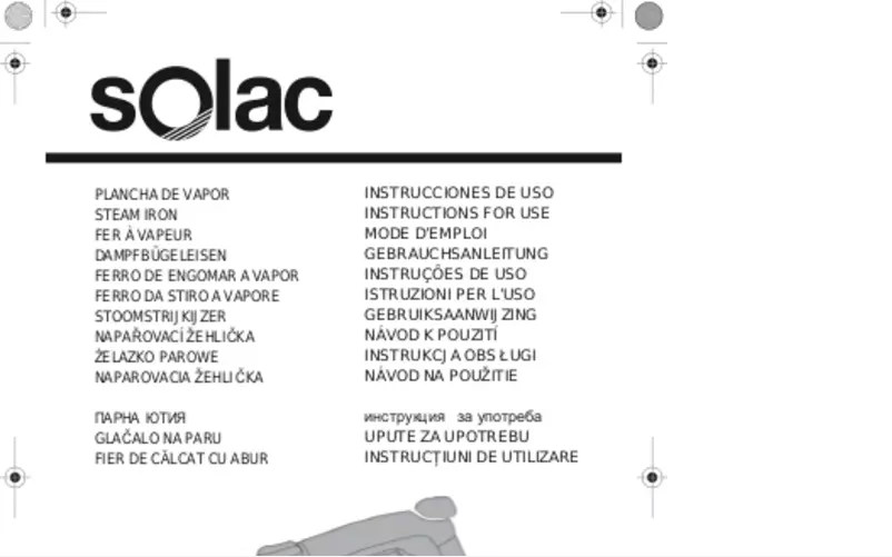 Page 1 de la notice Manuel utilisateur Solac New Optima PV2015