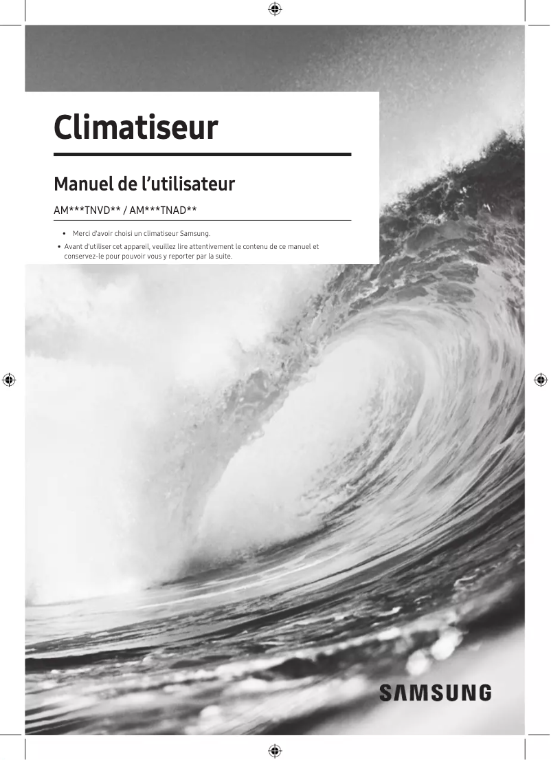 Page 1 de la notice Manuel utilisateur Samsung AM015TNVDKH