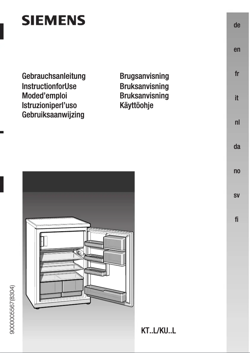 Page n°1 - Manuel utilisateur Siemens KT15L420