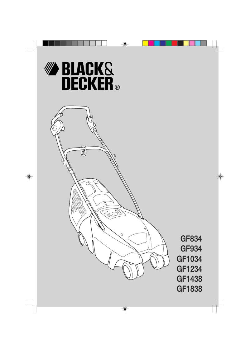 Page n°1 - Manuel utilisateur Black & Decker GF1034