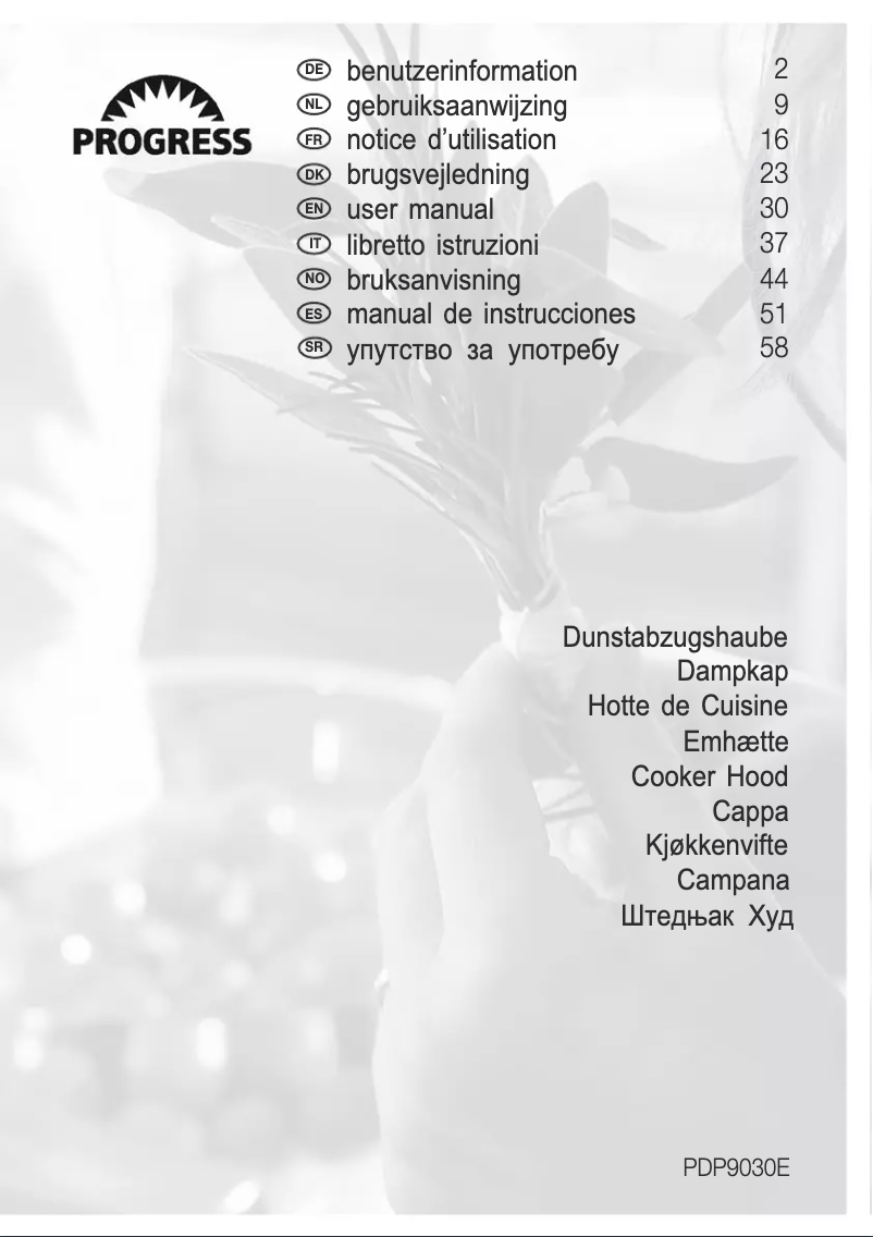 Page n°1 - Manuel utilisateur Progress PDP9030E