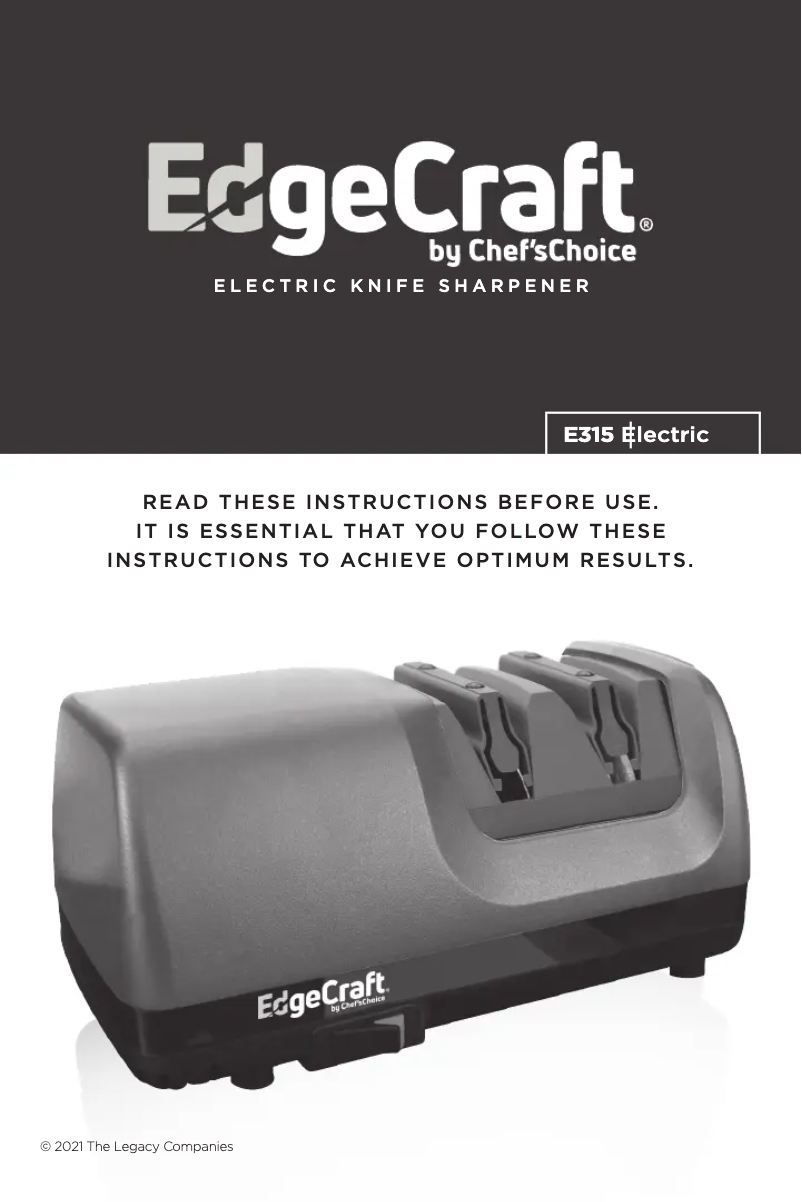 Page 1 de la notice Manuel utilisateur EdgeCraft E315