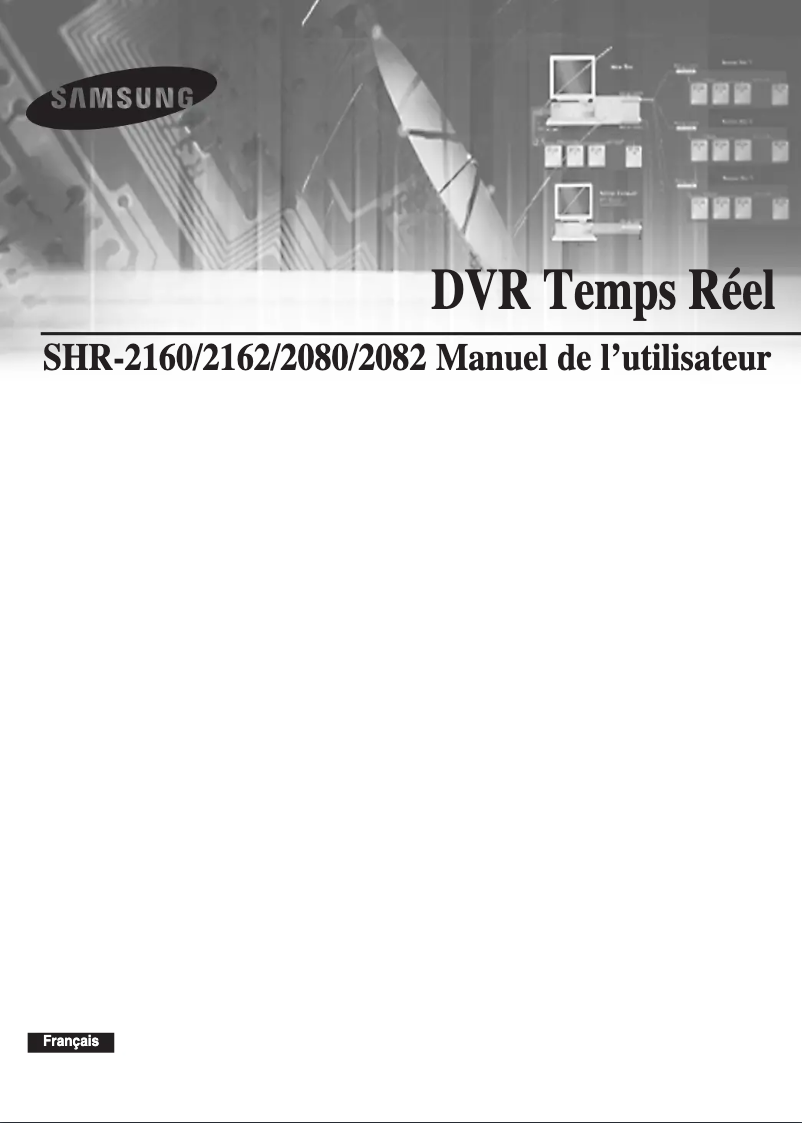 Image de la première page du manuel de l'appareil SHR-2160P