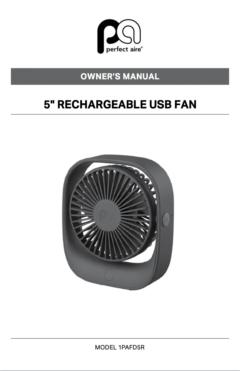 Page n°1 - Manuel utilisateur Perfect Aire 1PAFD5R