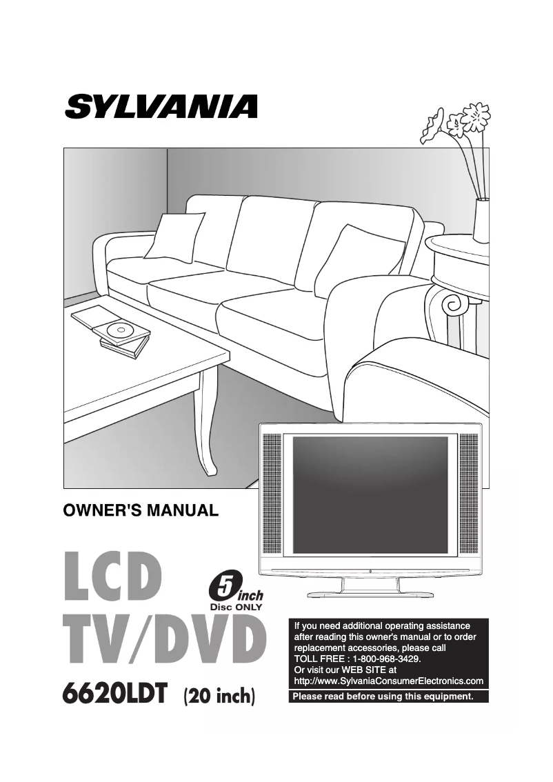 Page n°1 - Manuel utilisateur Sylvania 6620LDT