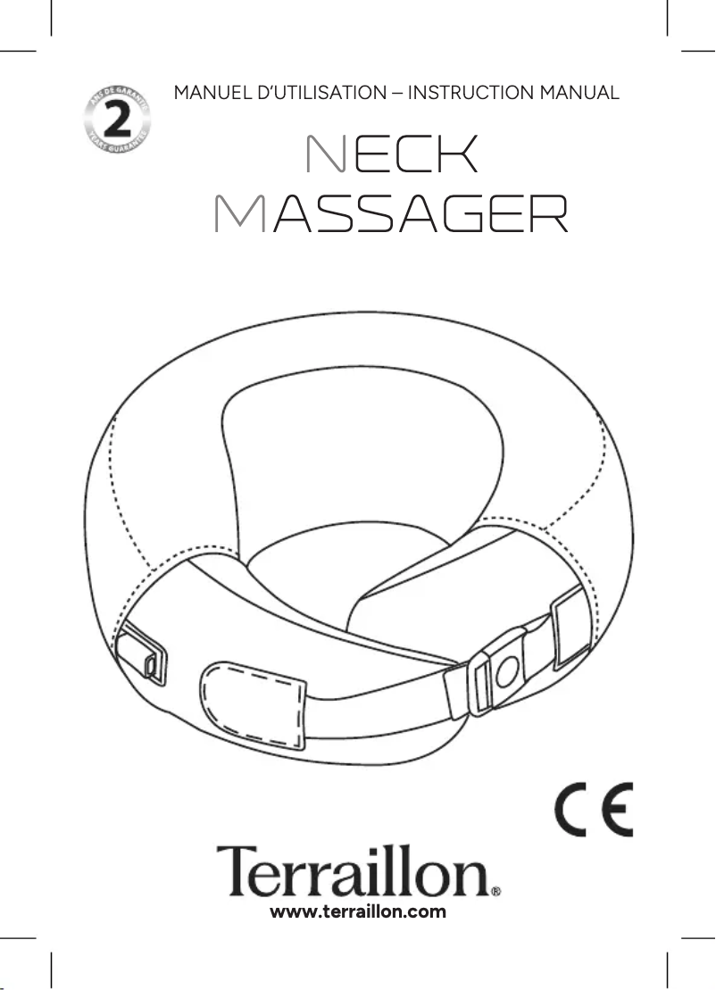 Image de la première page du manuel de l'appareil Neck Massager