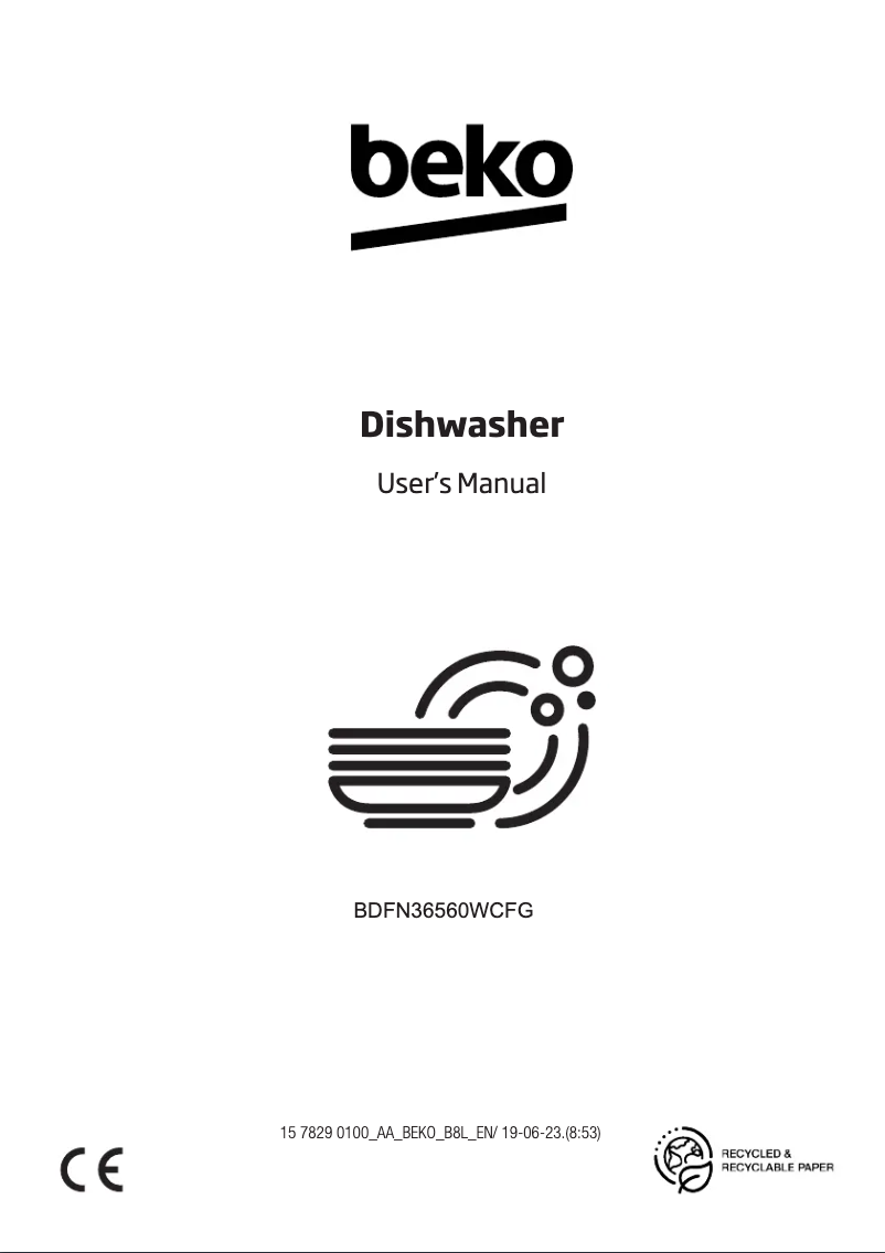 Page n°1 - Manuel utilisateur Beko BDFN36560WCFG
