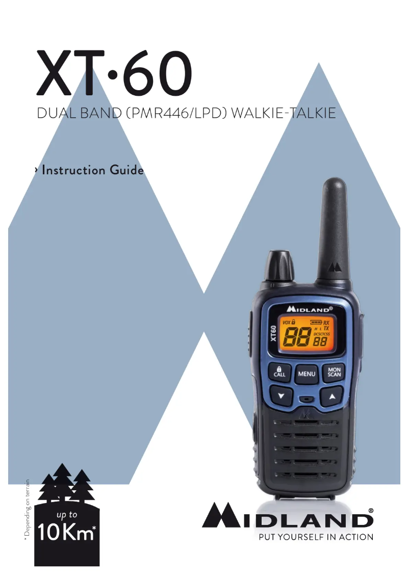 Page 1 de la notice Manuel utilisateur Midland XT60