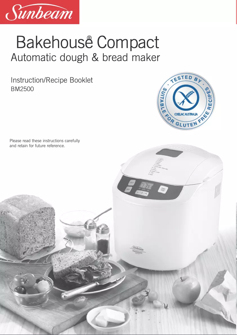 Page n°1 - Manuel utilisateur Sunbeam Bakehouse Compact BM2500