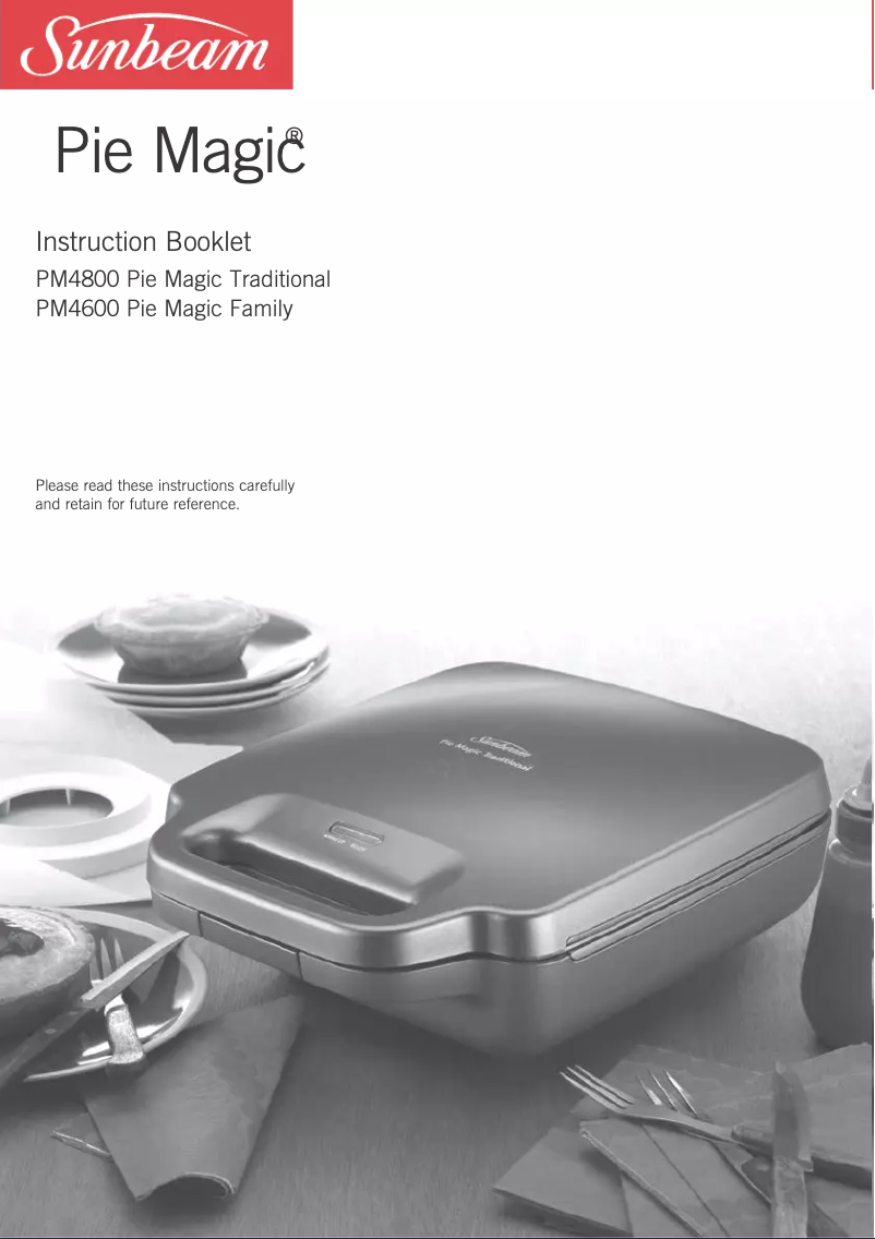 Imagen de la primera página del manual del dispositivo Pie Magic Traditional PM4800