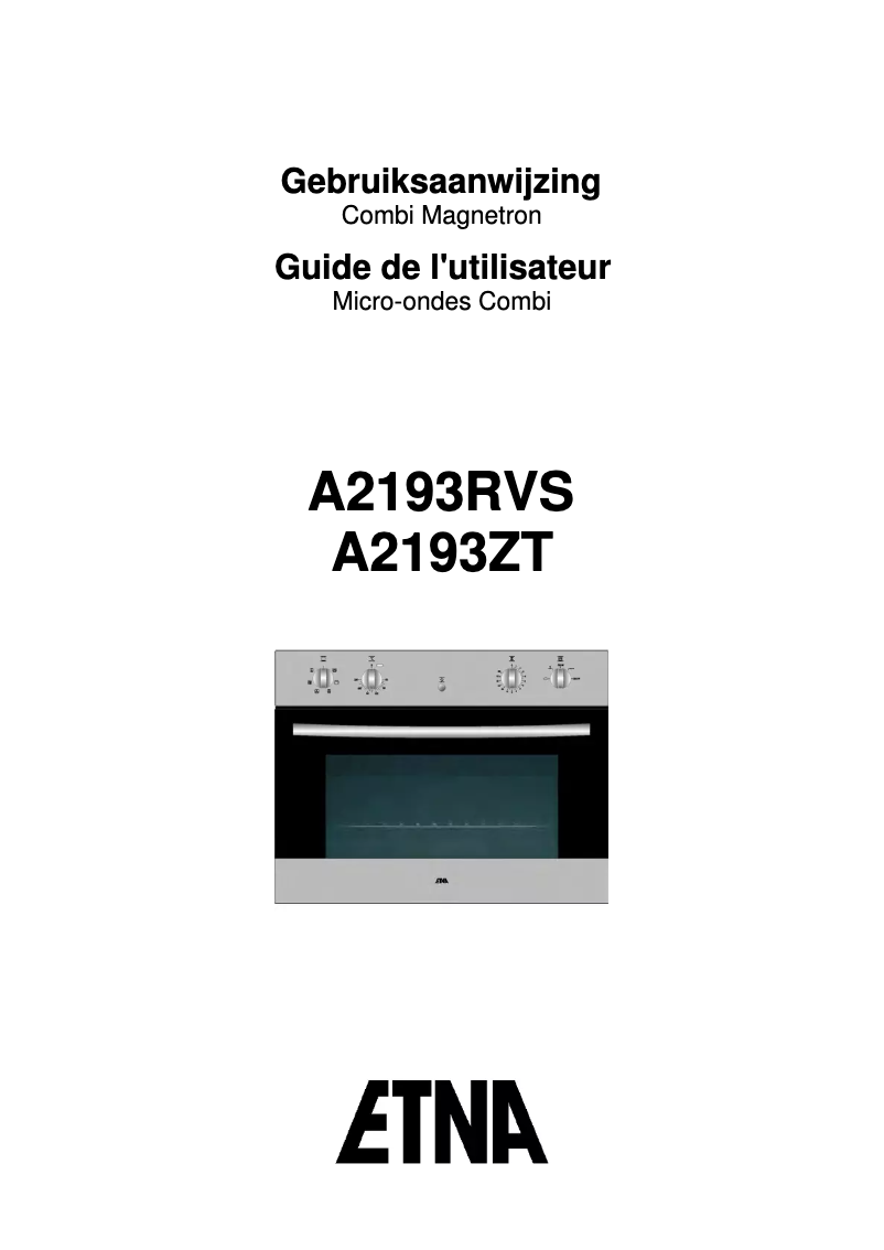 Image de la première page du manuel de l'appareil A2193