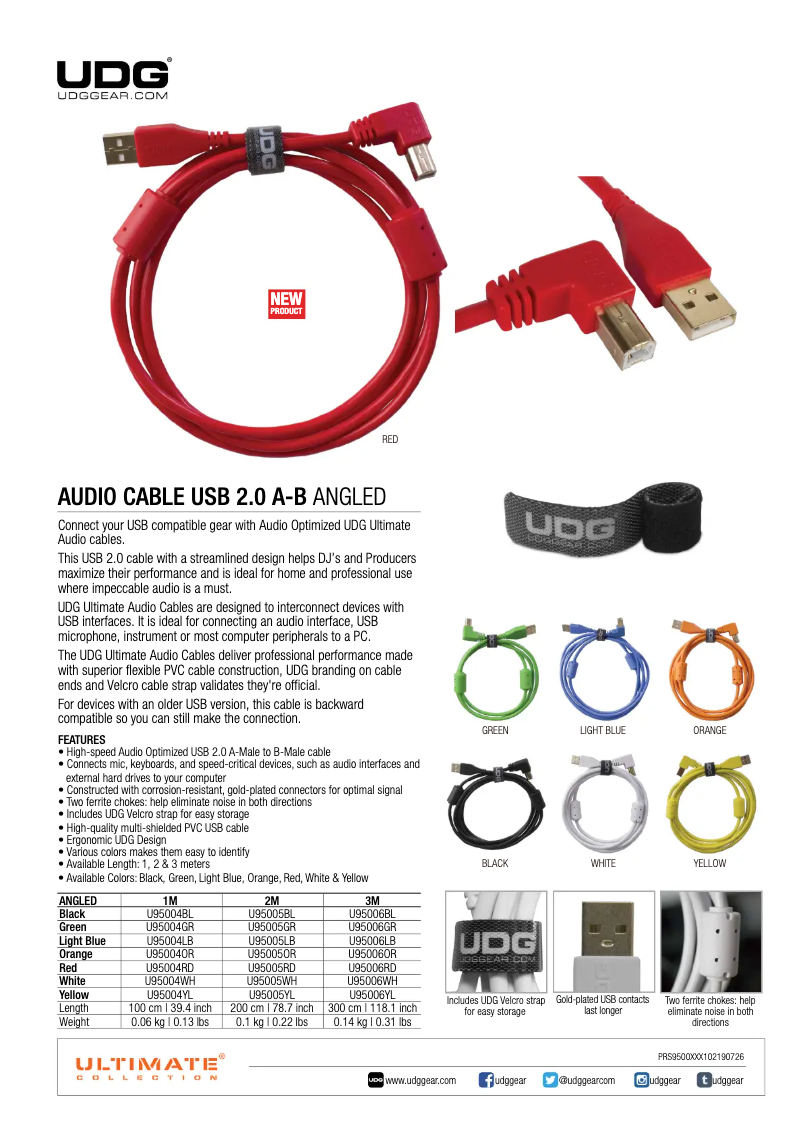 Página 1 del manual Manual de usuario UDG Gear Ultimate Angled