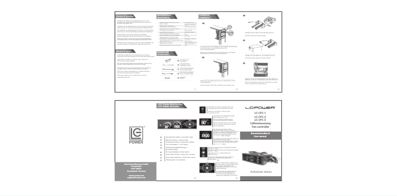 Page 1 de la notice Manuel utilisateur LC-Power LC-CFC-2