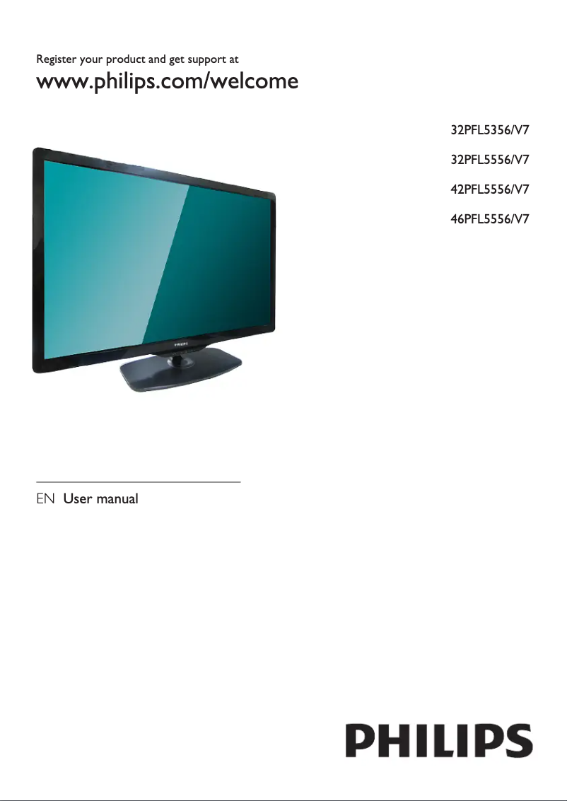 Page 1 de la notice Manuel utilisateur Philips 32PFL5356
