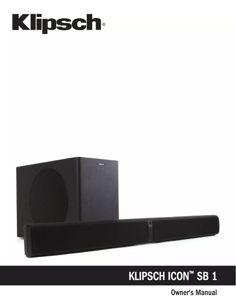 Image de la première page du manuel de l'appareil Icon SB 1