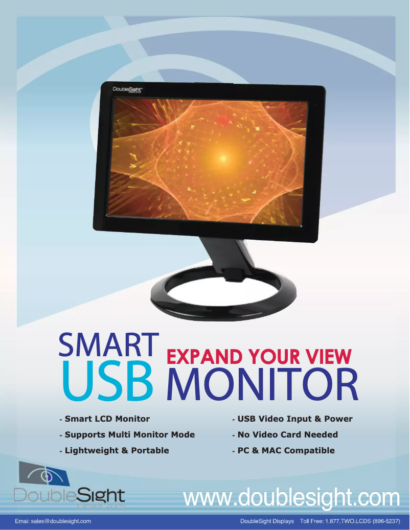 Page 1 de la notice Manuel utilisateur DoubleSight DS-10UT