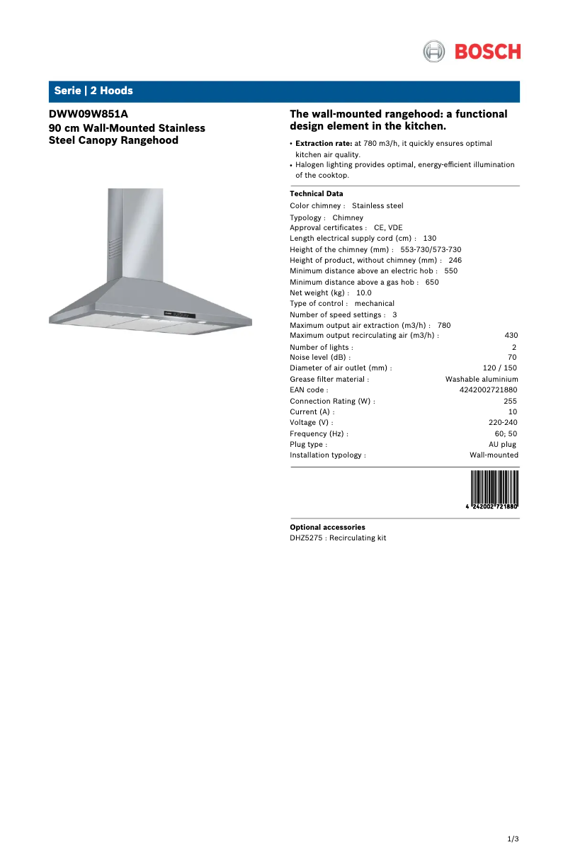 Imagen de la primera página del manual del dispositivo DWW09W851A