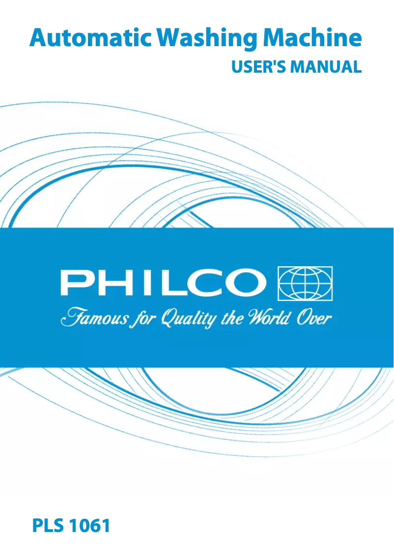 Page n°1 - Manuel utilisateur Philco PLS 1061