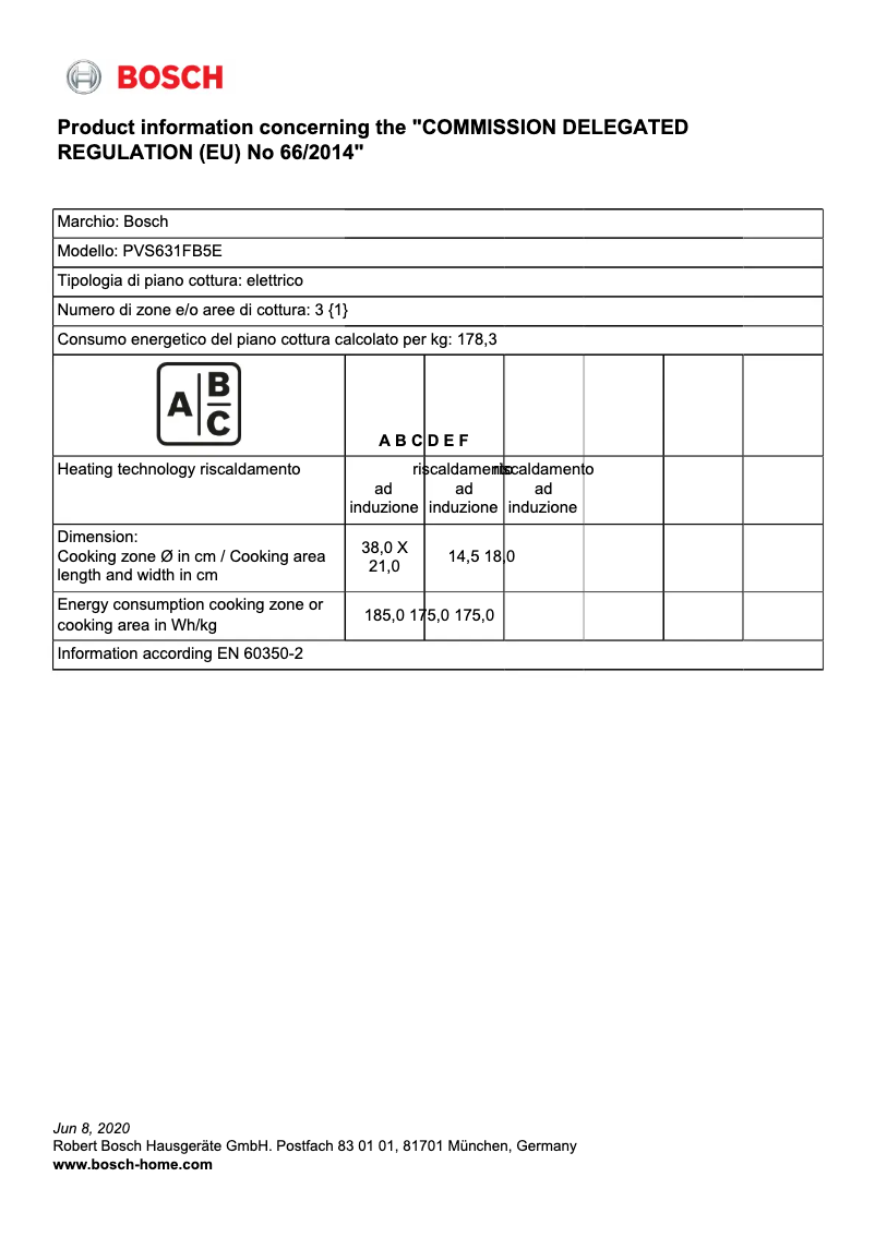 Página 1 del manual Manual de instrucciones Bosch PVS631FB5E