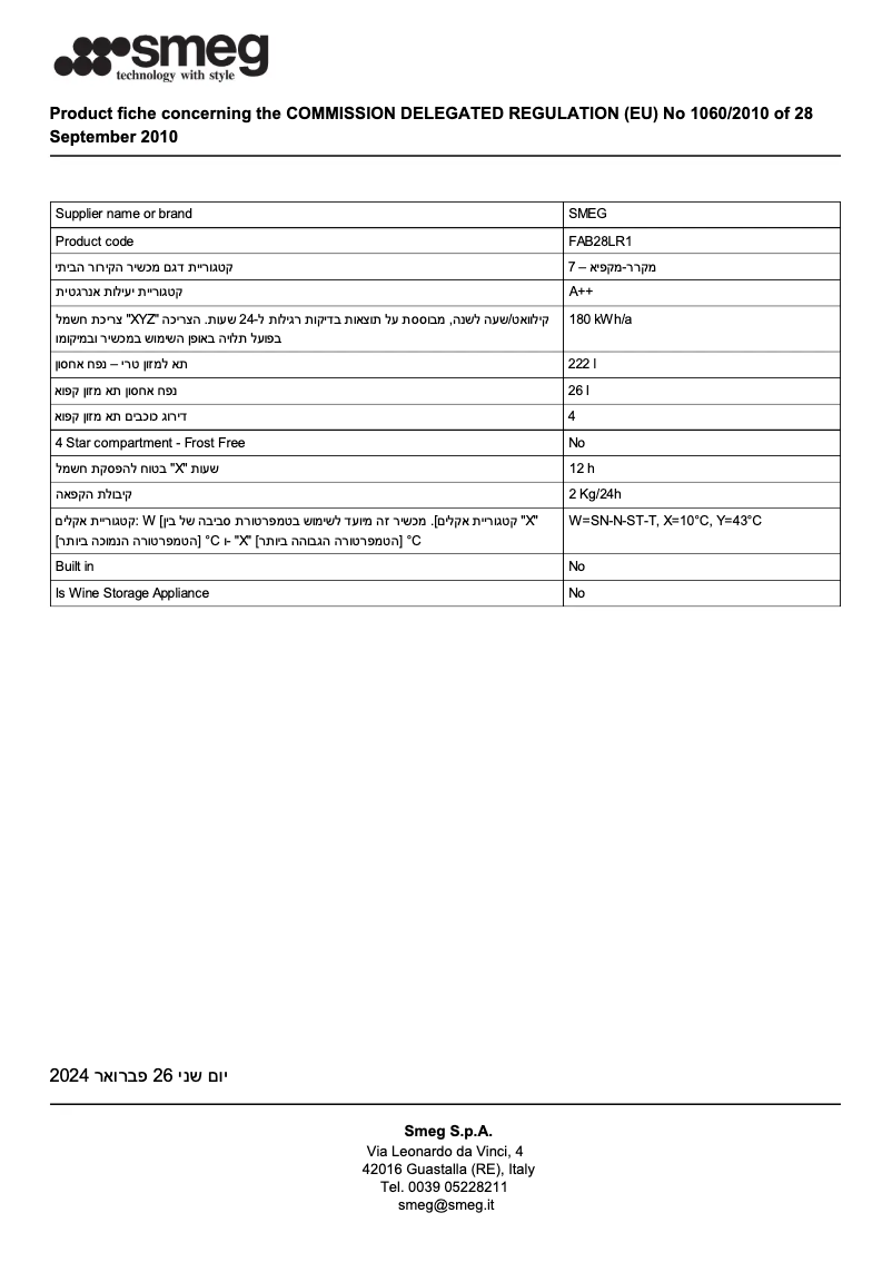 Image de la première page du manuel de l'appareil FAB28LR1