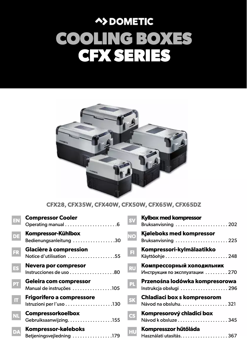 Image de la première page du manuel de l'appareil CFX 28