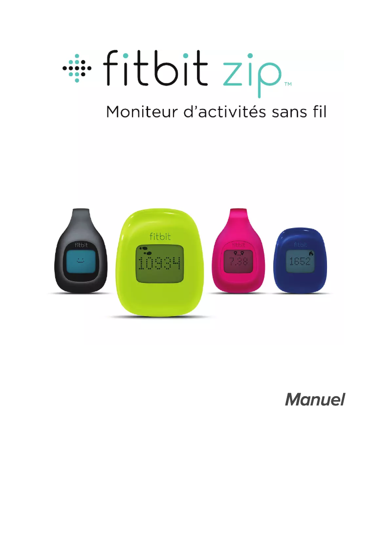 Page n°1 - Manuel utilisateur Fitbit Zip