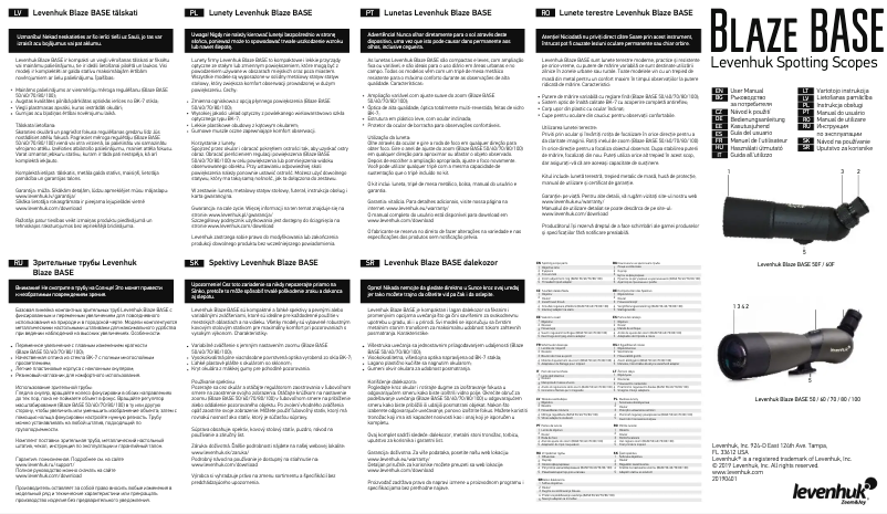 Page 1 de la notice Manuel utilisateur Levenhuk Blaze BASE 60