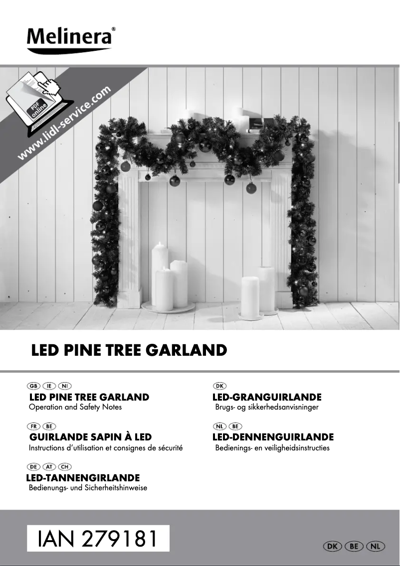 Page n°1 - Manuel utilisateur Melinera IAN 279181