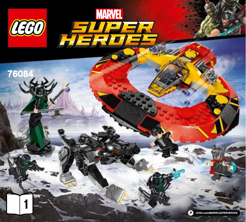 Page 1 de la notice Manuel utilisateur Lego Marvel Super Heroes 76084
