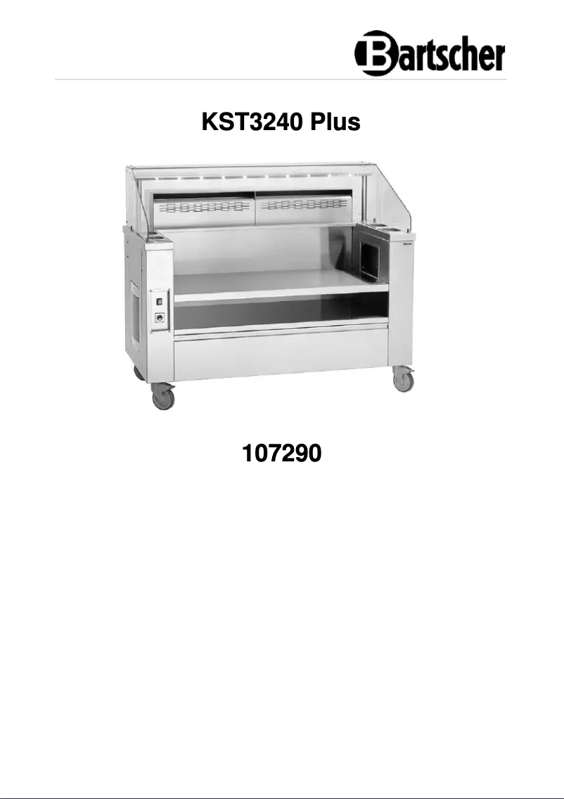 Page n°1 - Manuel utilisateur Bartscher KST3240 Plus